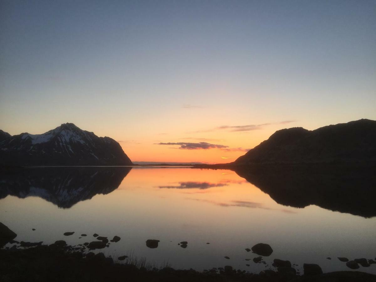 Midnight Sun View Lofoten Leknes Dış mekan fotoğraf